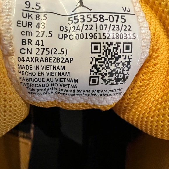 Nike Jordan low Dark Concord Men’s 9.5 Lakers Purple sneaker - Picture 3 of 10